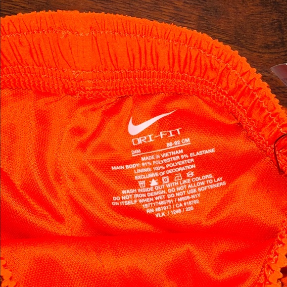NWT Nike Orange Shorts (24 Months) - Picture 4 of 4